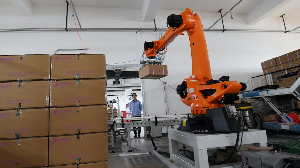 Os robôs industriais são usados há décadas na Coreia do Sul