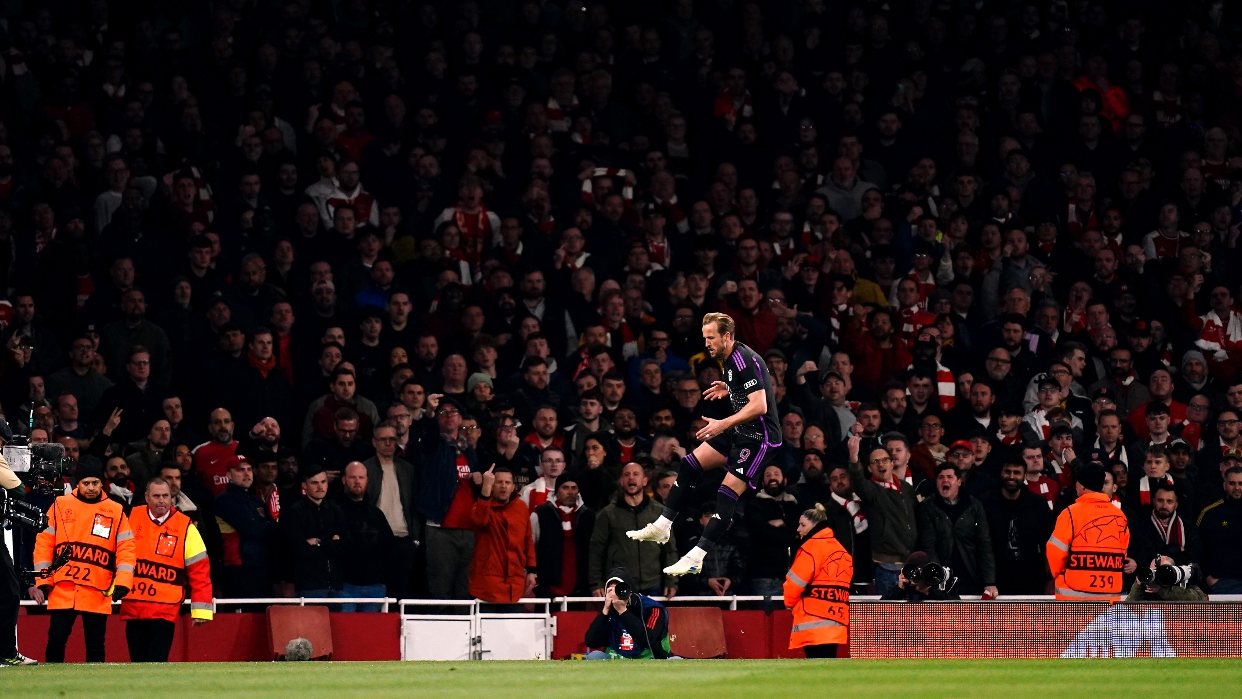 Harry Kane marcou o 15.º golo ao Arsenal e tornou-se o jogador adversário com mais golos no Emirates (seis)