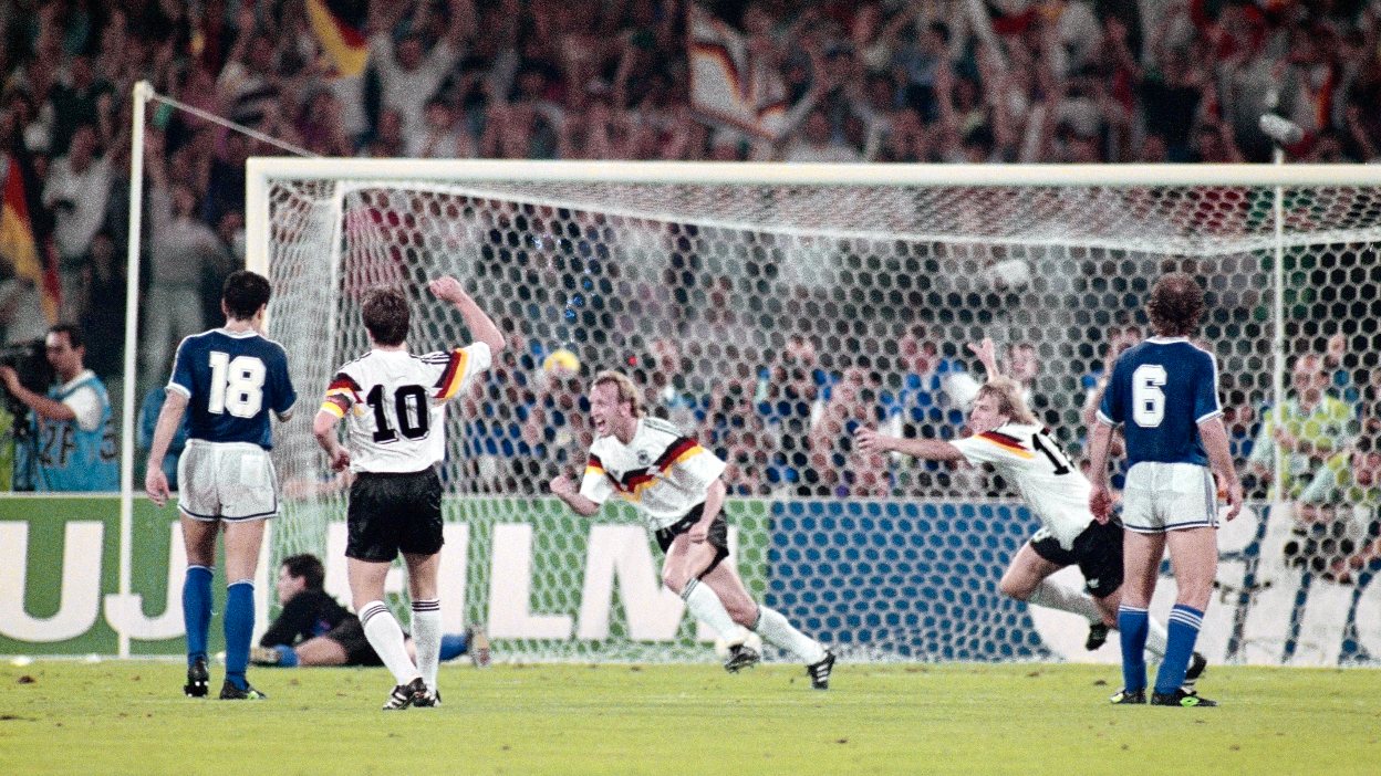 Brehme marcou o golo decisivo da final do Campeonato do Mundo de 1990 no Olímpico de Roma frente à Argentina