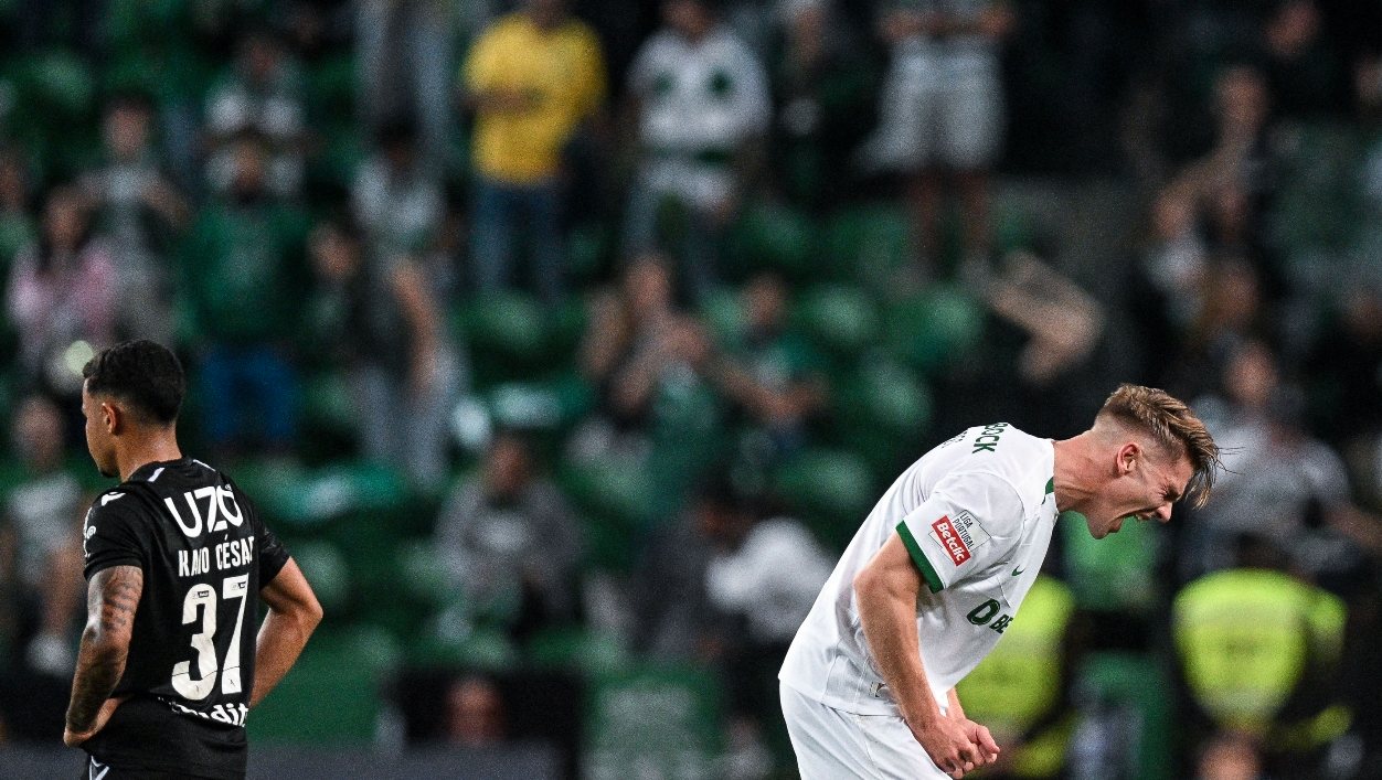 Pedro Gonçalves marcou e assistiu Gyökeres na primeira parte para os golos que desbloquearam o triunfo do Sporting frente ao V. Guimarães antes do bis do sueco no início da segunda parte