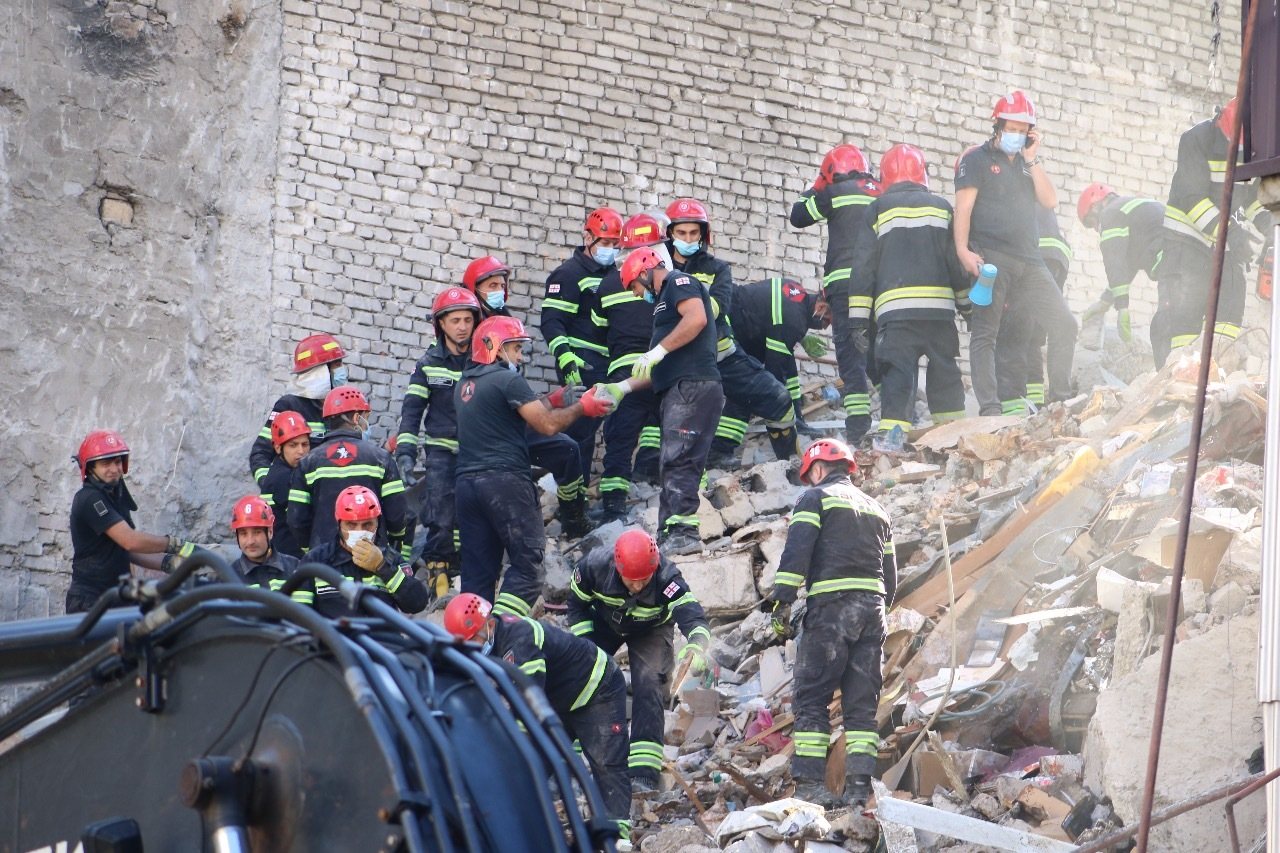 7-storey building collapses in Georgia&#039;s Batumi