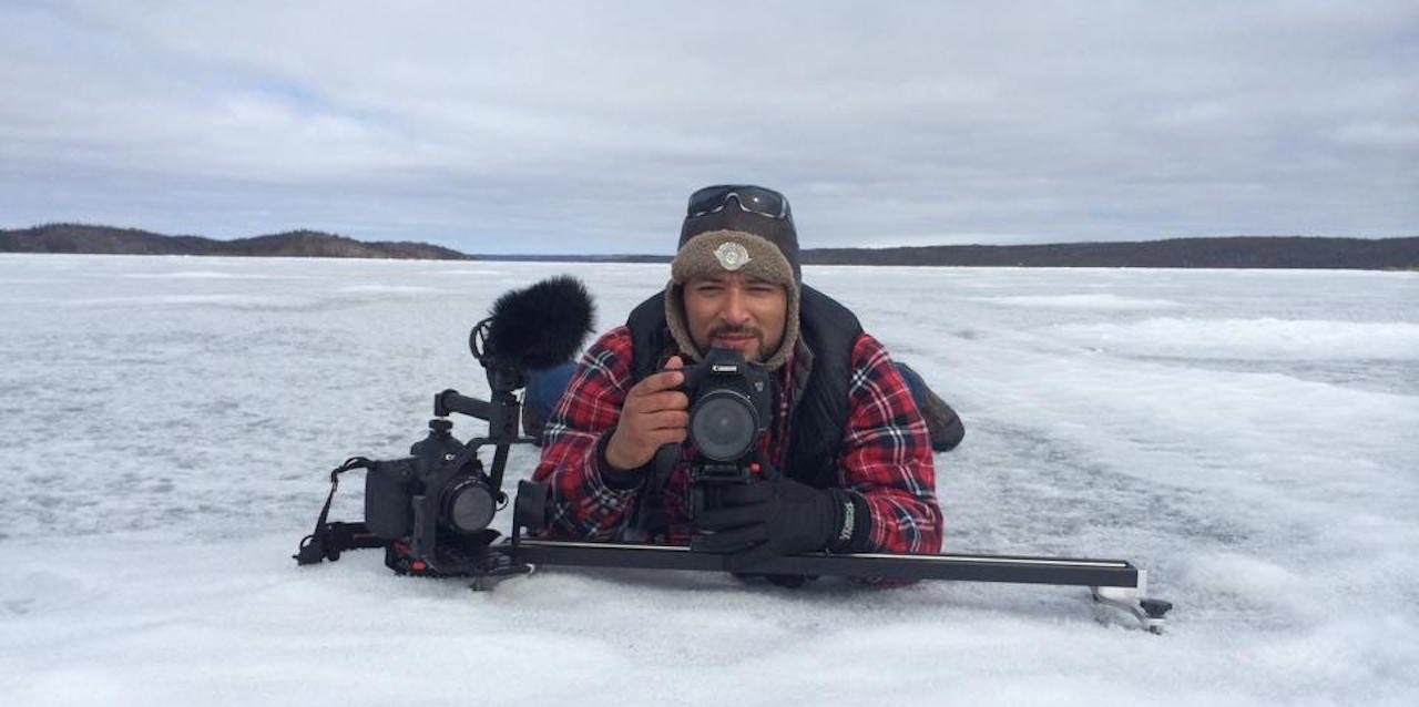 Produtor de documentários, Pedro José-Marcellino costuma viajar para locais de condições exigentes. Aqui, em Yellowknife, no norte do Canadá, em 2015