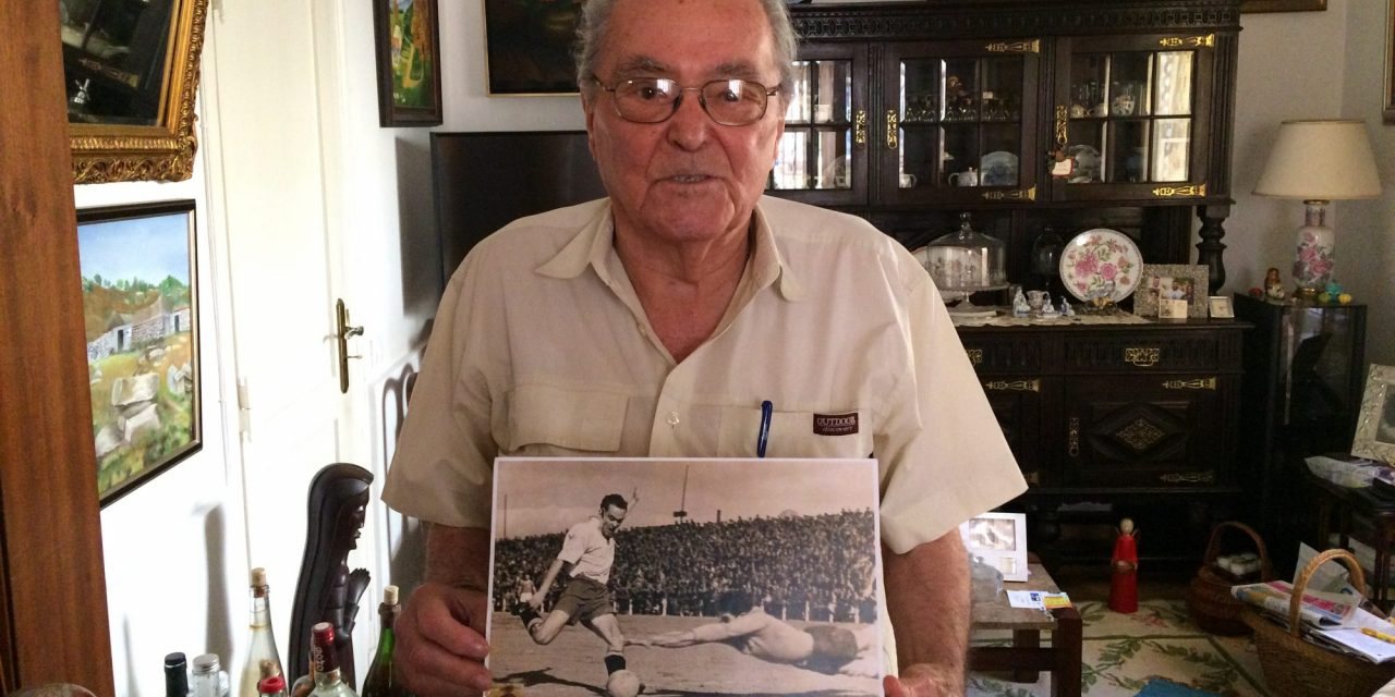Manuel Andrade, madeirense de nascimento, avançado-centro de Belenenses, Sporting e Estoril nos anos 40/50