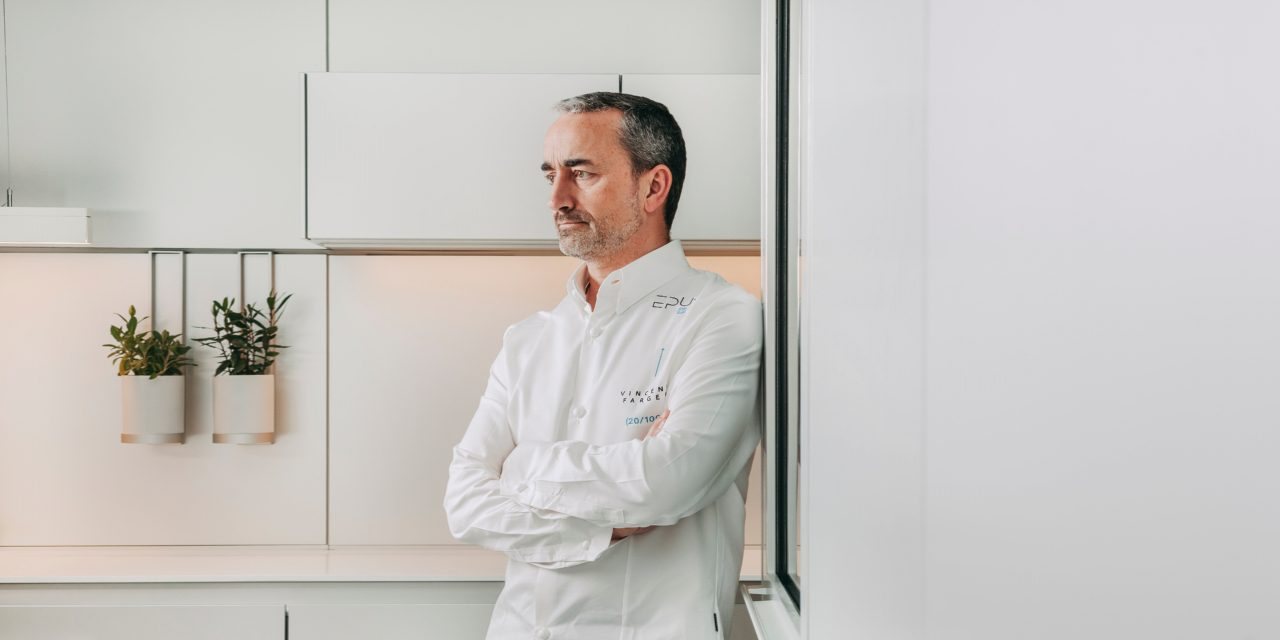 O chef Vincent Farges chega aos 45 anos ainda em 2018