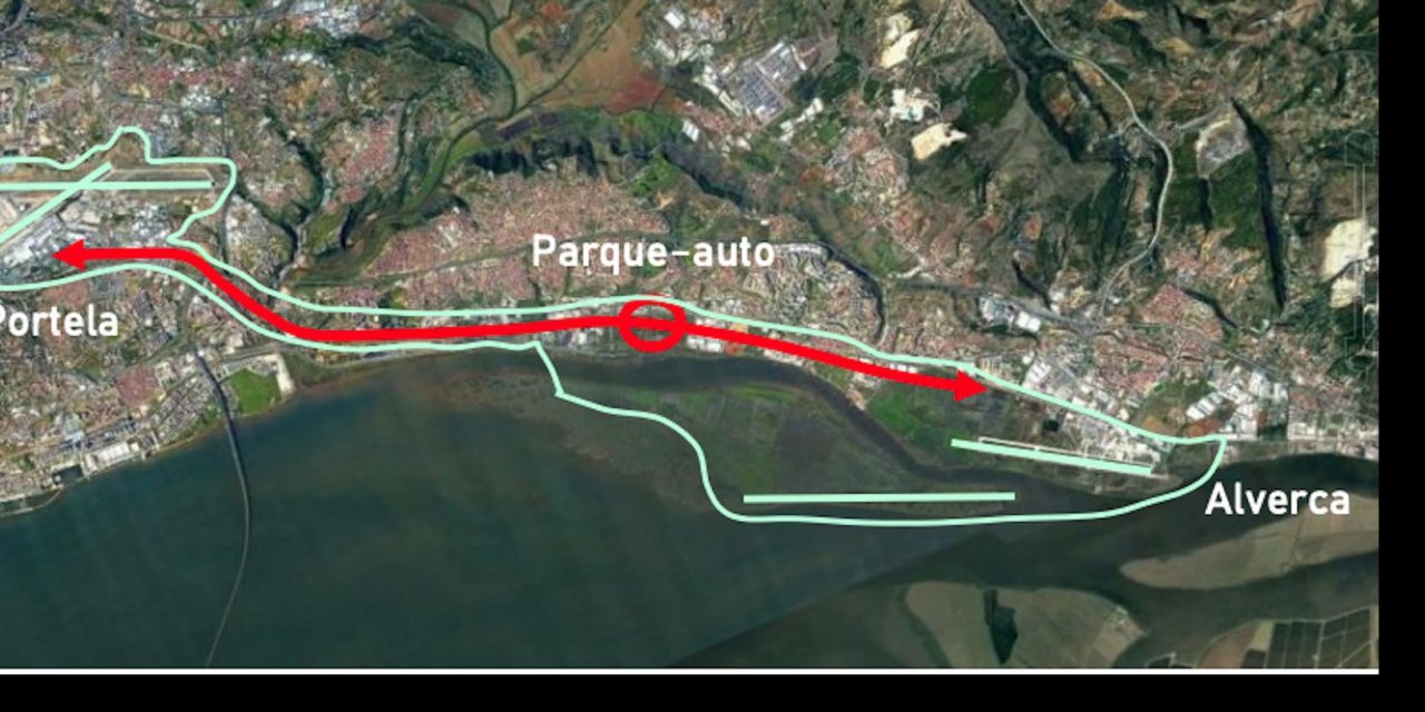 Imagem mostra ligação por comboio automático entre Alverca e Portela. Um percurso para demorar 12 minutos