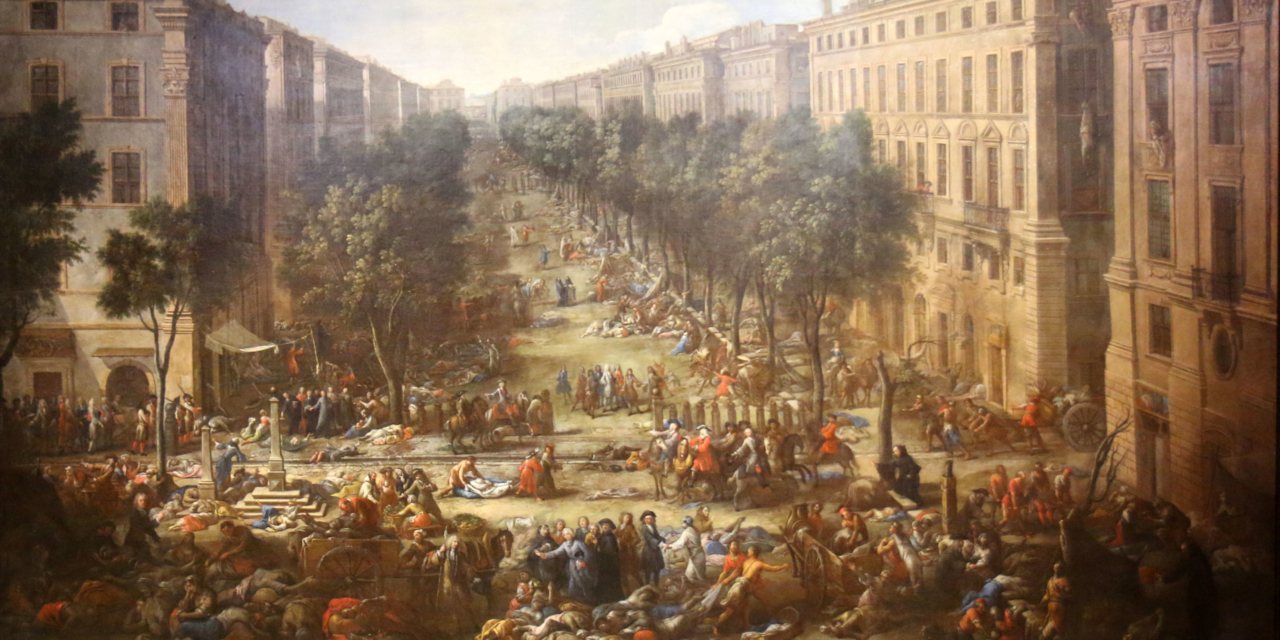 A corte em tempo de peste. Um cenário de Marselha em 1720, por Michel Serre (1658-1733)