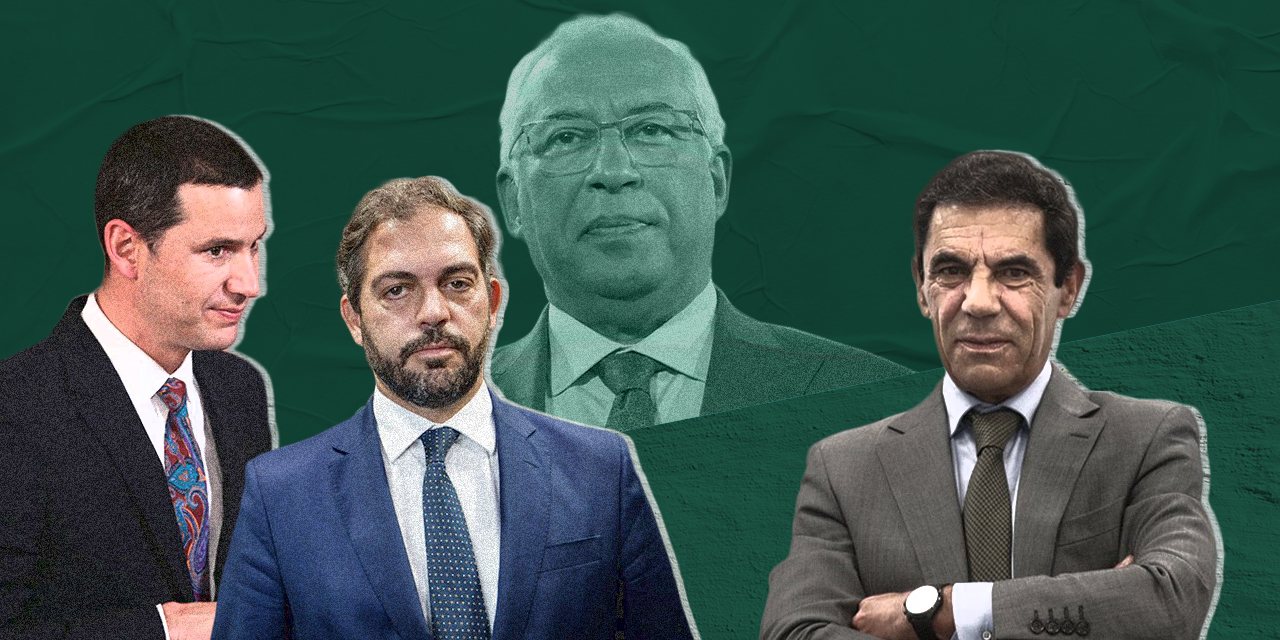 Os protagonistas da polémica sobre o mecanismo ibérico. João Galamba, Duarte Cordeiro, António Costa e Nuno Ribeiro da Silva