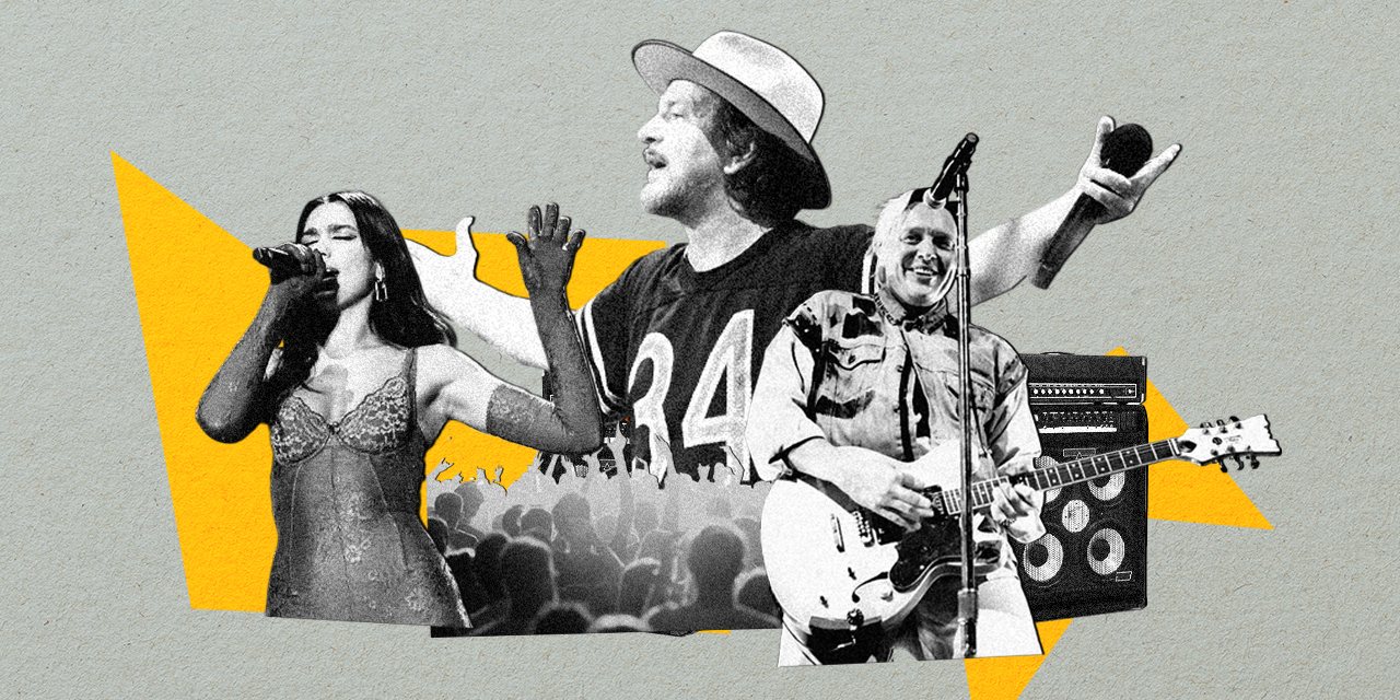 Dua Lipa, Eddie Vedder (Pearl Jam) e Win Butler (Arcade Fire), três dos principais protagonistas da edição deste ano do NOS Alive