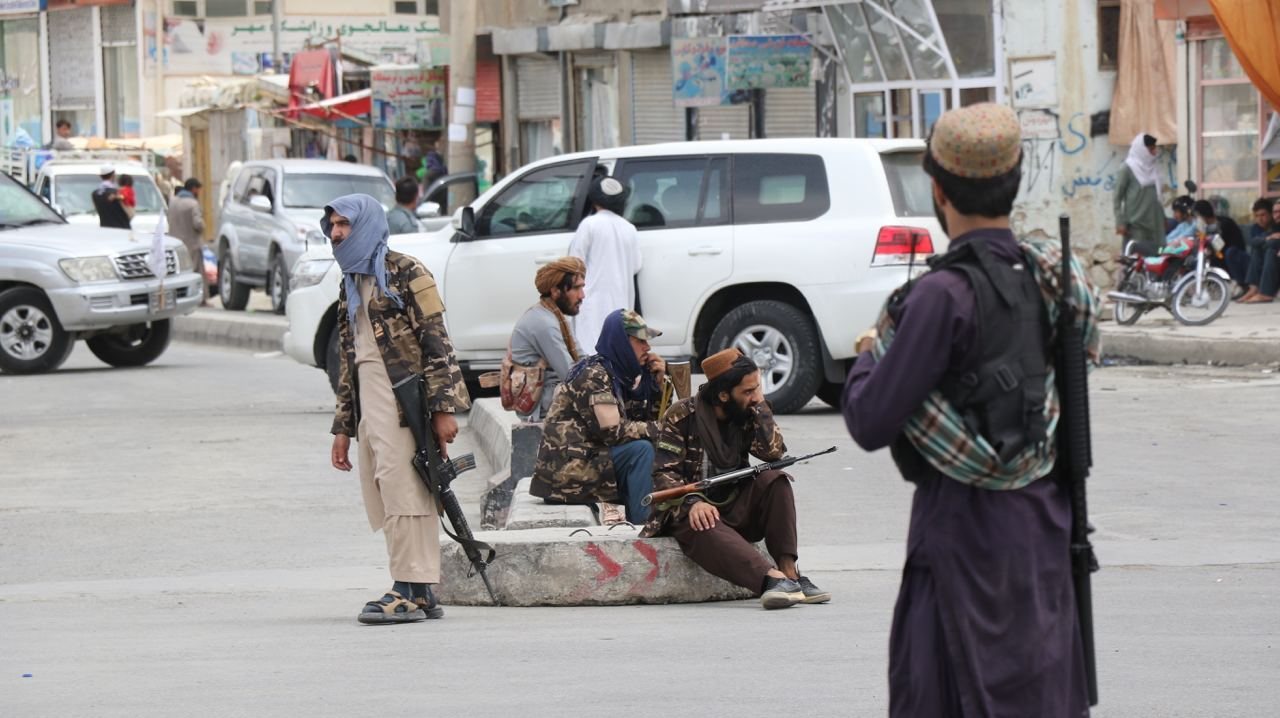 Taliban patrolling in Afghanistan&#039;s capital Kabul