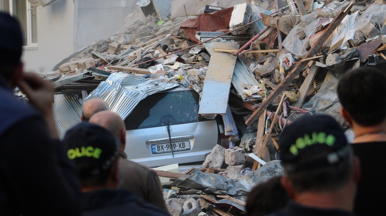 7-storey building collapses in Georgia&#039;s Batumi