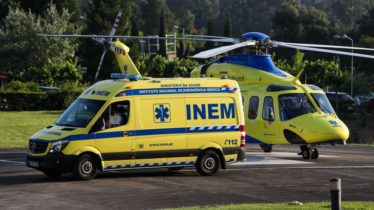Um dos feridos da explosão em Vila Flor foi transportado pelo helicóptero do INEM