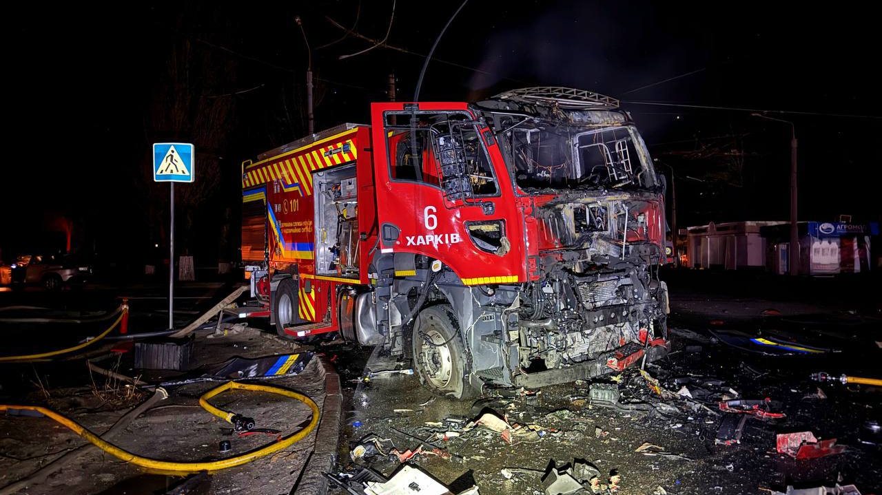 Três das vítimas mortais em Kharkiv eram bombeiros que estavam a ajudar nos locais atingidos