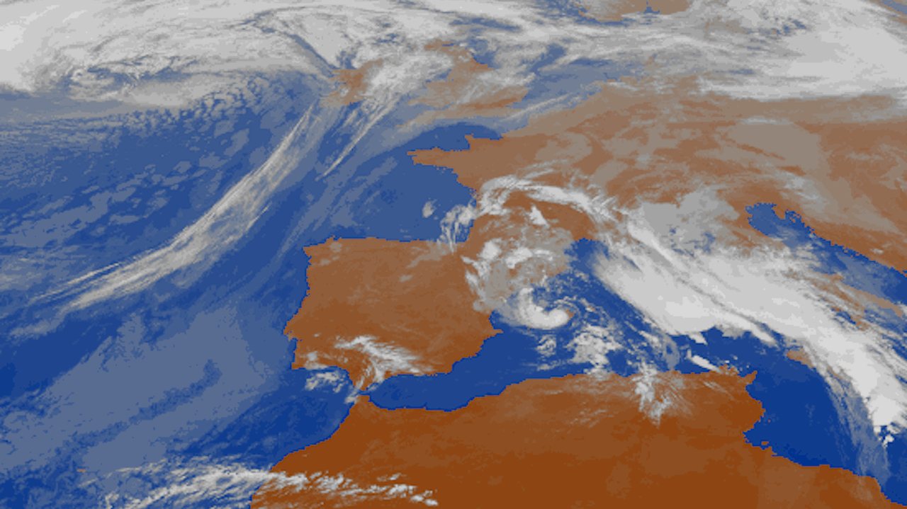 Tempestade Blas sobre as ilhas Baleares em novembro de 2021