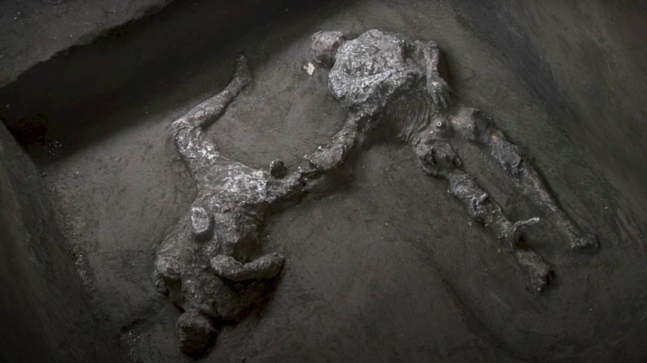Os dois homens morreram na sequência da erupção do vulcão Vesúvio, há quase 2 mil anos