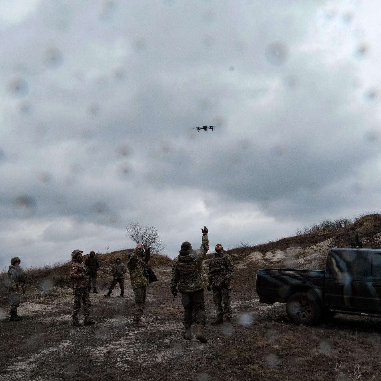epa11222855 New recruits use drones during a training at an undisclosed location in the Donetsk region to complete their formation as infantrymen of Ukraine&#039;s 22nd Army Brigade, Donetsk, Ukraine, 14 March 2024 (issued 15 March 2024). The training lasts several months and recruits are instructed in combat medicine, handling of small arms, RPGs and BMP-1 type armoured vehicles, among other training. The Ukrainian Army is currently seeking to enlist 350,000 new soldiers to replace those who have been fighting for more than two years after Russian troops entered Ukrainian territory in February 2022, starting a conflict that has provoked destruction and a humanitarian crisis.  EPA/Maria Senovilla