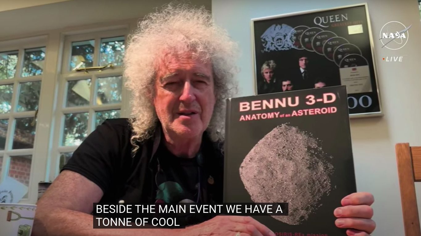 O músico e astrofísico (aqui num momento do vídeo que a NASA divulgou) criou um atlas do asteróide Bennu