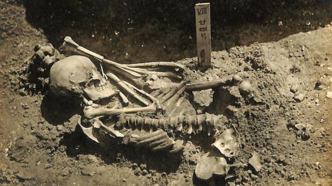 Os restos mortais deste pescador foram encontrados no Mar Interior de Seto