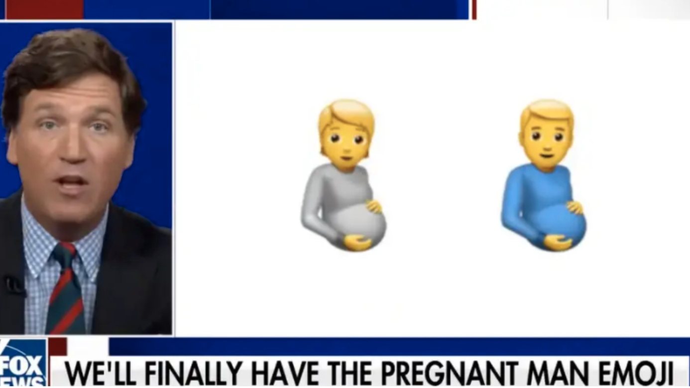 Tucker Carlson, conhecido apresentador e analista político da Fox News, gozou com o novo emoji