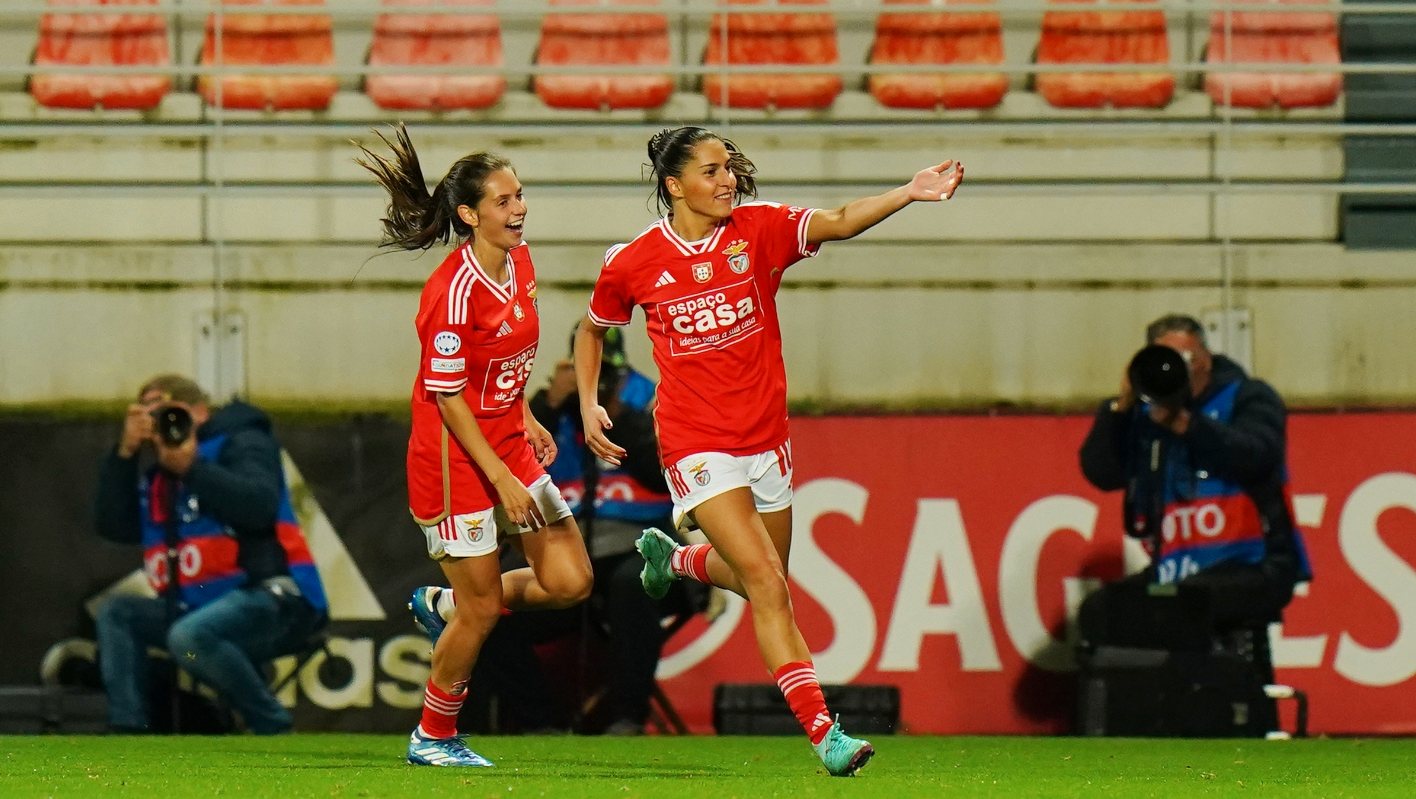 Kika Nazareth marcou nos minutos iniciais o golo que desbloqueou a vitória do Benfica frente ao Ronsengärd na segunda jornada da Liga dos Campeões