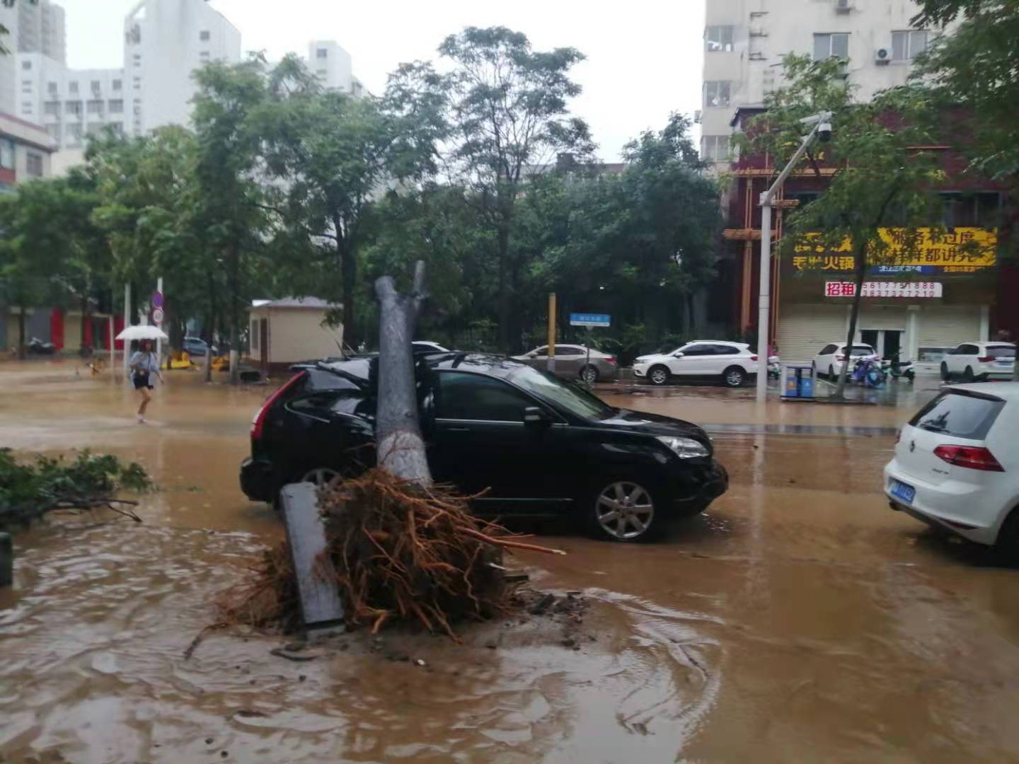 Rainstorm Hits Zhengzhou