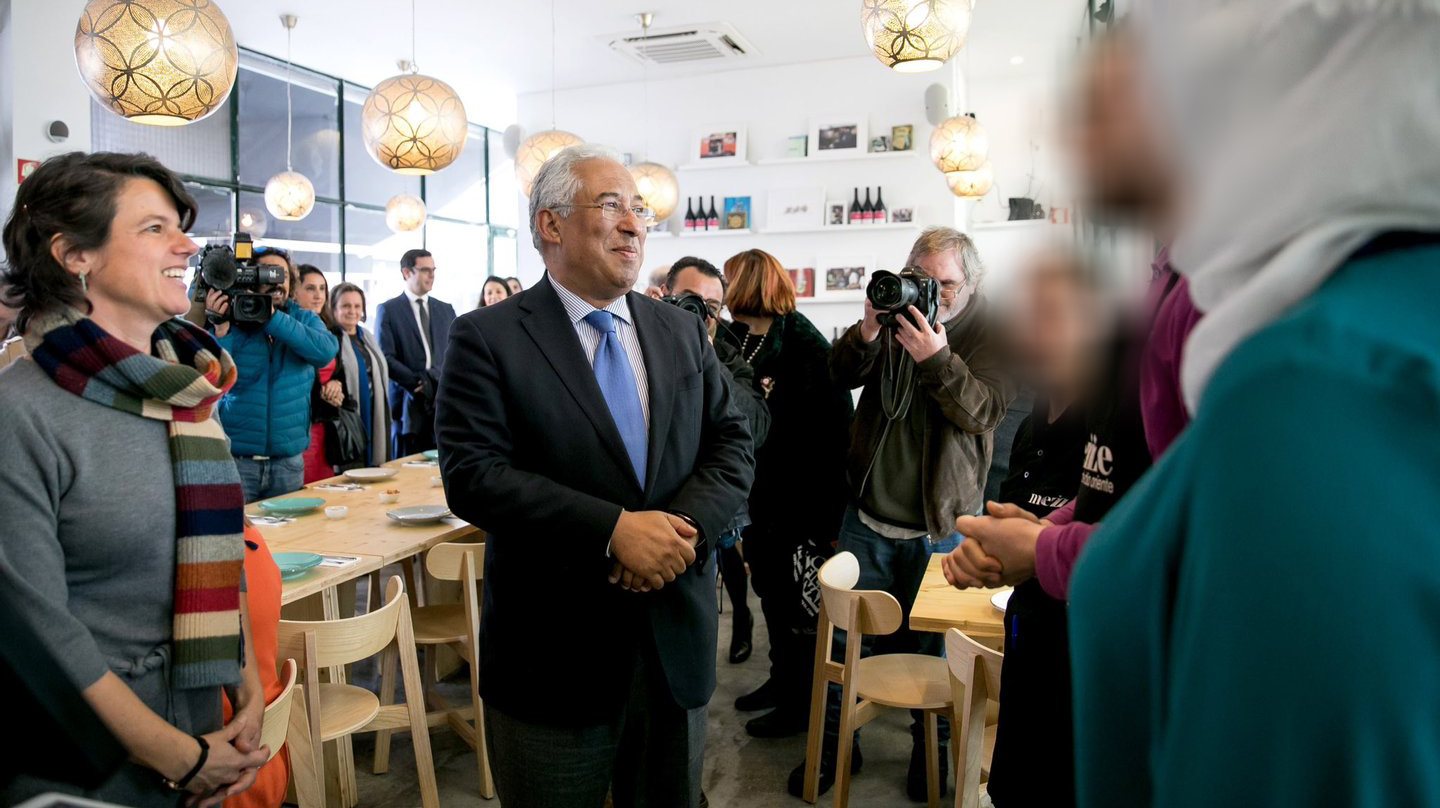 Costa na sua visita ao restaurante no qual trabalhava, no início de 2018, Yasser A., cidadão iraquiano acusado de ser membro do Estado Islâmico e que foi agora detido em Portugal