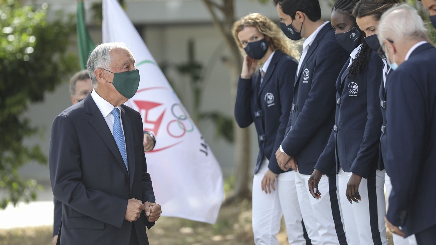 Missão olímpica apresentou cumprimentos a Marcelo Rebelo de Sousa antes da partida (em dias diferentes) para Tóquio