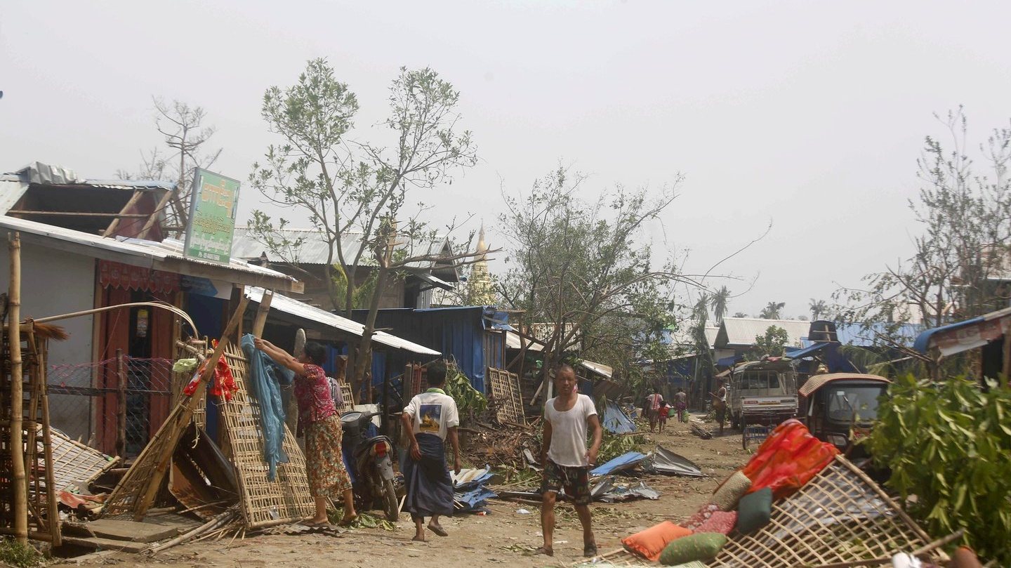Mocha devastou igualmente aldeias e campos de deslocados rohingya no estado de Rakhine