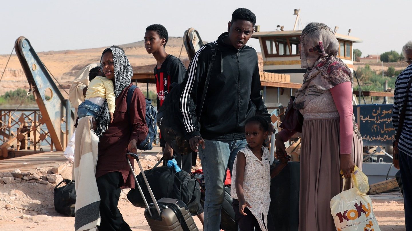 Chegaram 144.000 pessoas provenientes de Cartum, a capital sudanesa.