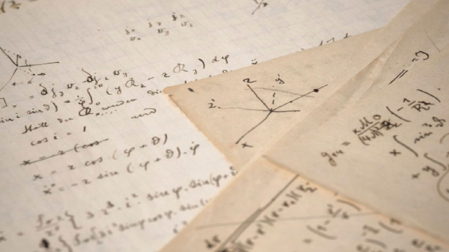 Manuscrito redigido por Albert Einstein entre 1913 e 1914