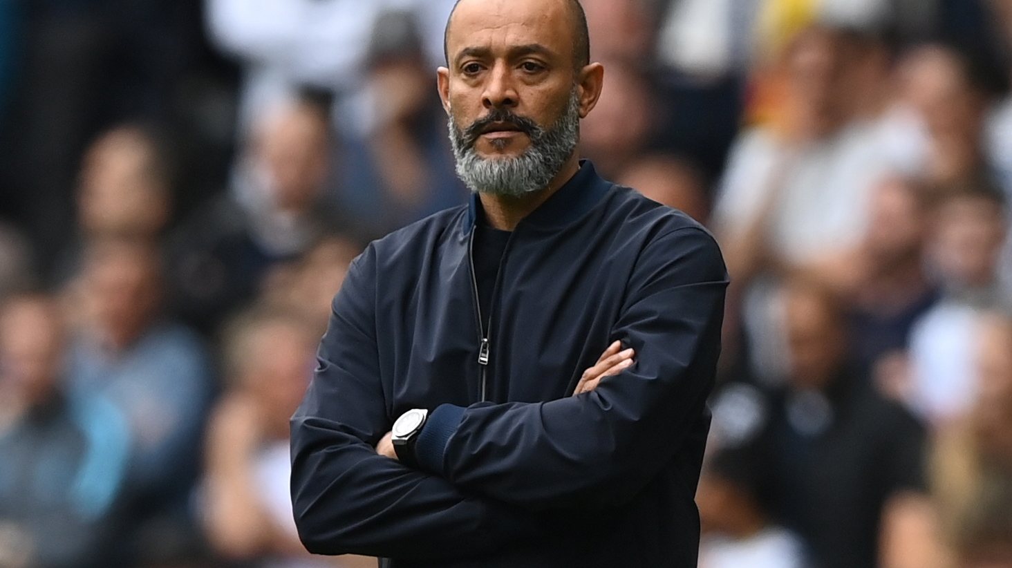 epa09557227 (FILE) - Tottenham manager Nuno Espirito Santo during the English Premier League match between Tottenham Hotspur and Watford in London, Britain, 29 August 2021 (reissued 01 November 2021). Tottenham Hotspur have sacked manager Nuno Espirito Sant, the club said in a statement on 01 November 2021.  EPA/FACUNDO ARRIZABALAGA EDITORIAL USE ONLY. No use with unauthorized audio, video, data, fixture lists, club/league logos or &#039;live&#039; services. Online in-match use limited to 120 images, no video emulation. No use in betting, games or single club/league/player publications. *** Local Caption *** 57139262