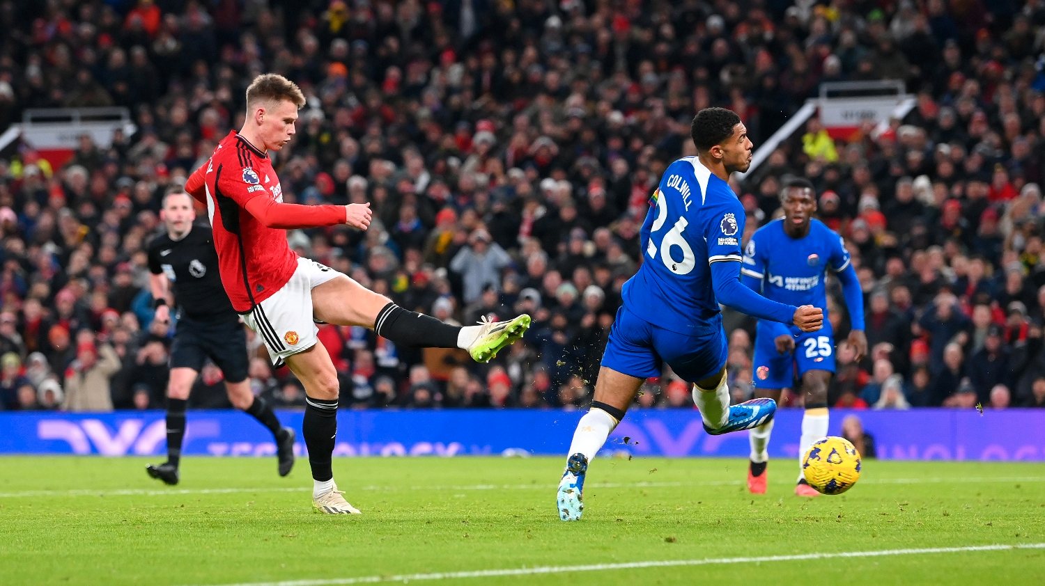 McTominay voltou a ser decisivo nas subidas à área contrária, marcando os dois golos da vitória do Manchester United frente ao Chelsea em Old Trafford