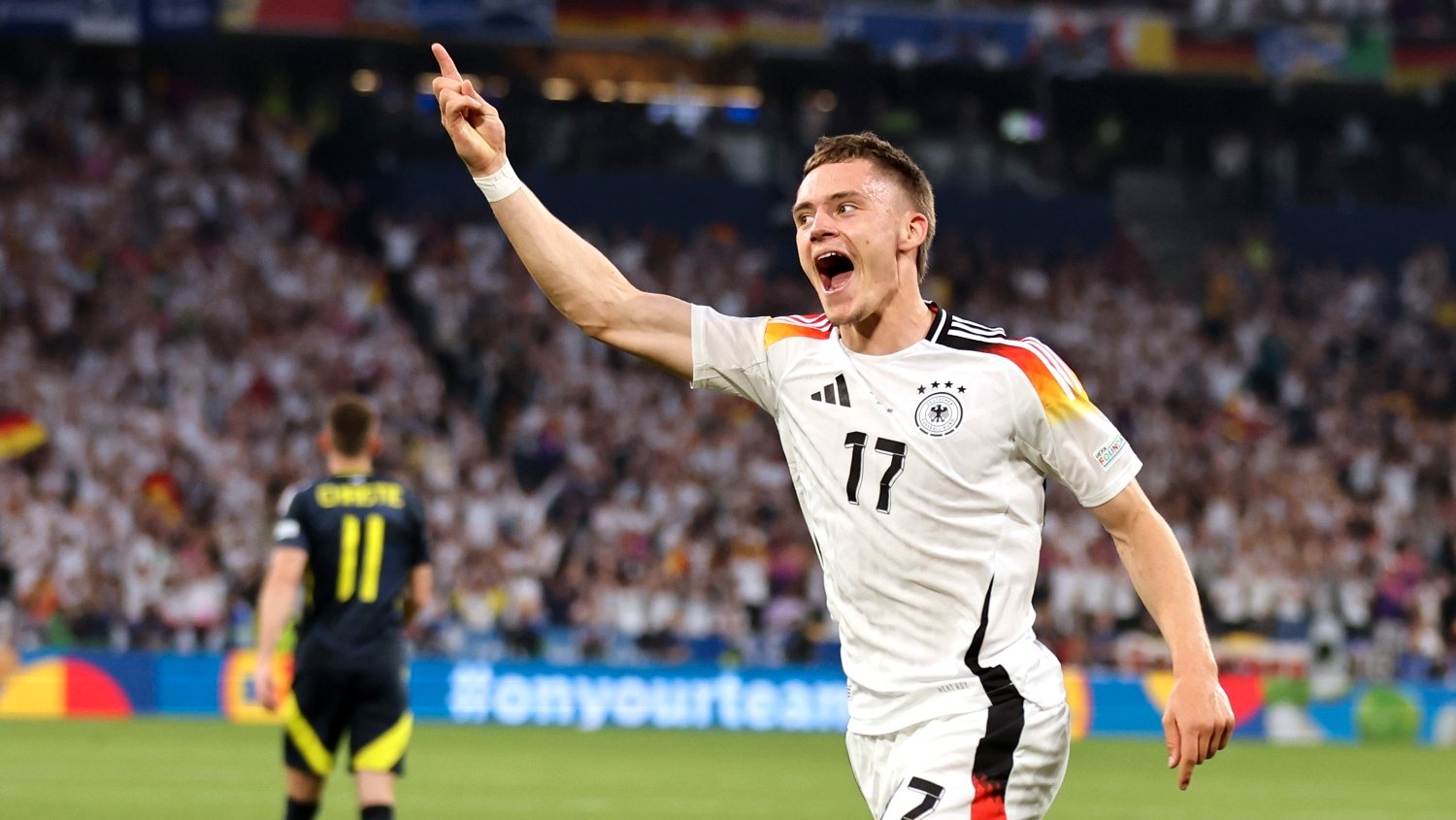 Florian Wirtz marcou o primeiro golo do Europeu no quarto de hora inicial da goleada da Alemanha frente à Escócia