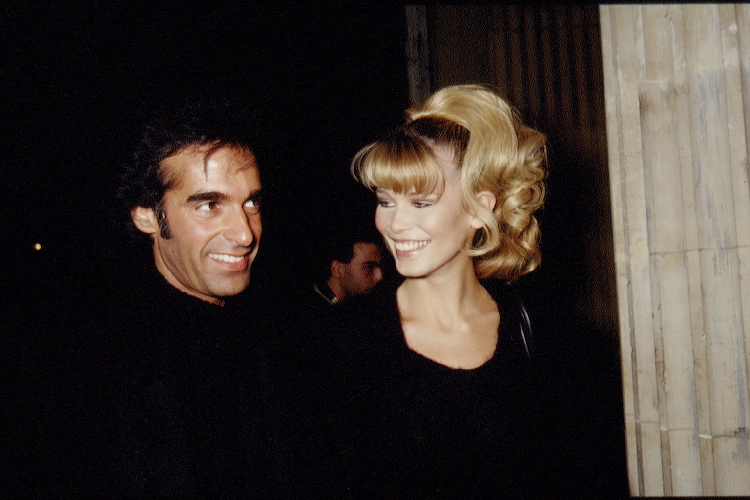 C. SCHIFFER AND D. COPPERFIELD AT FASHION SHOW