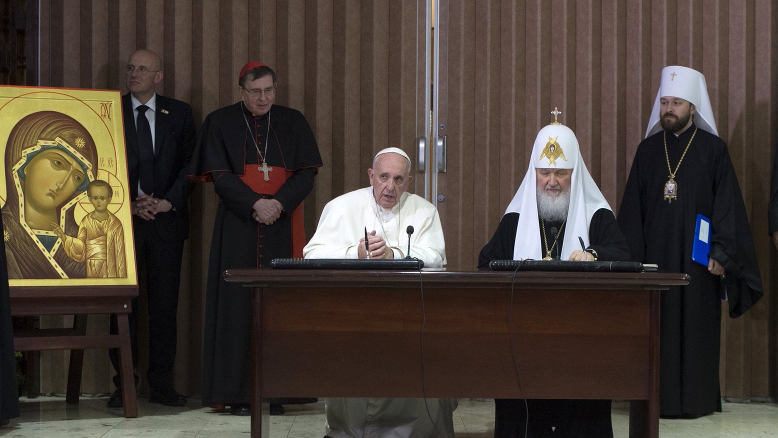 Rencontre du pape François et du patriarche orthodoxe Kirill - Cuba