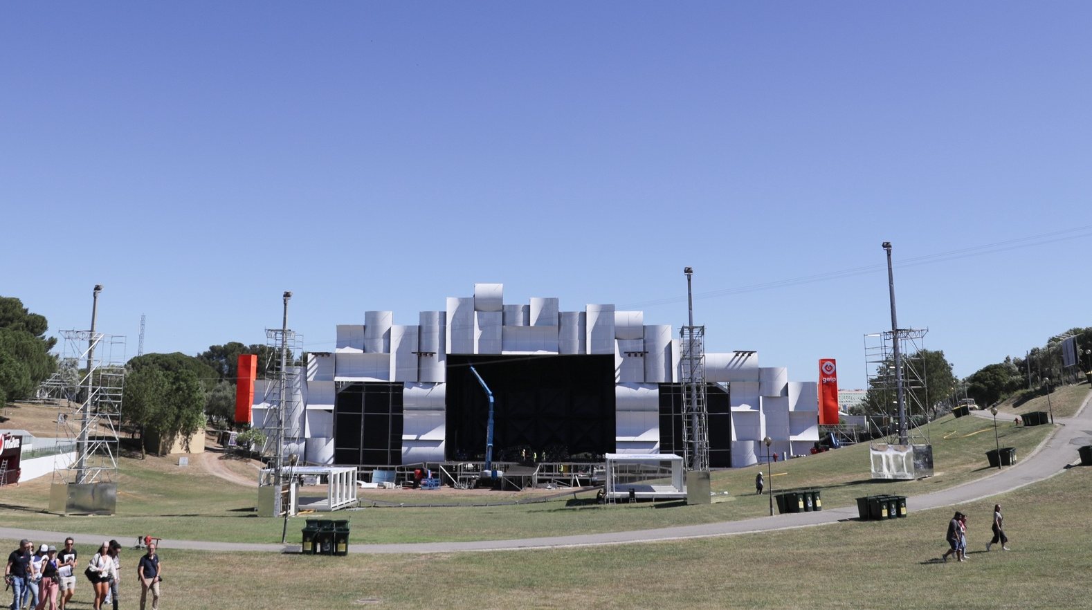 A área do festival Rock in Rio durante a apresentação do evento, em Lisboa, 07 de junho de 2022. O festival terá lugar nos dias 18, 19, 25 e 26 de junho. TIAGO PETINGA/LUSA