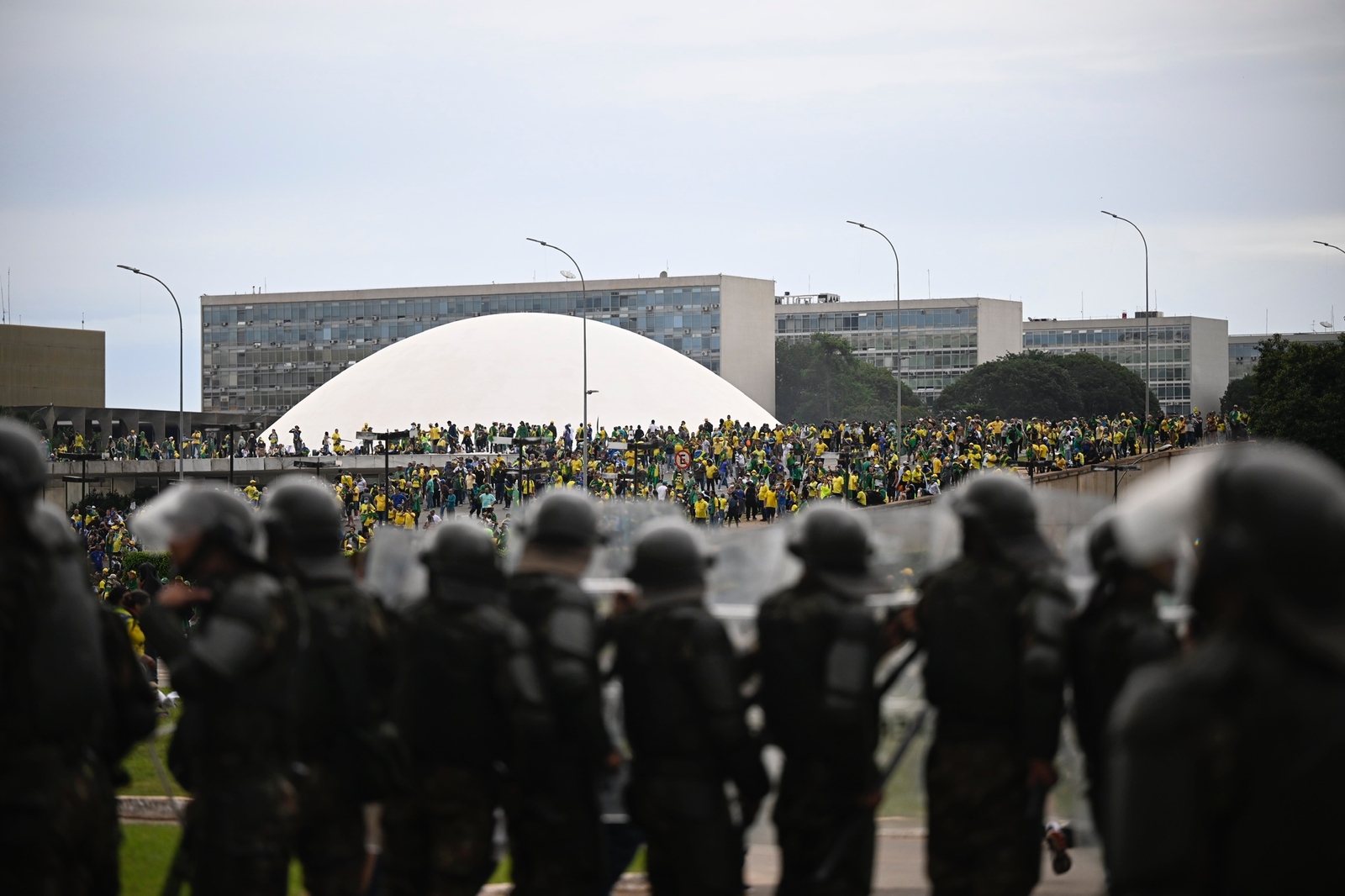 Supporters of former Brazilian President Jair Bolsonaro storm Congress building