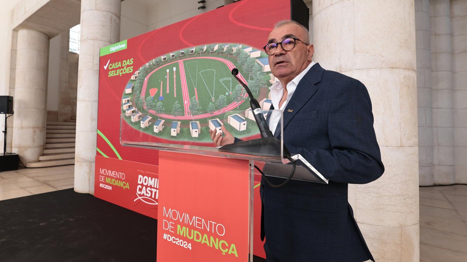 A candidatura de Domingos Castro foi apresentada na Tribuna de Honra do Estádio Nacional, em Oeiras