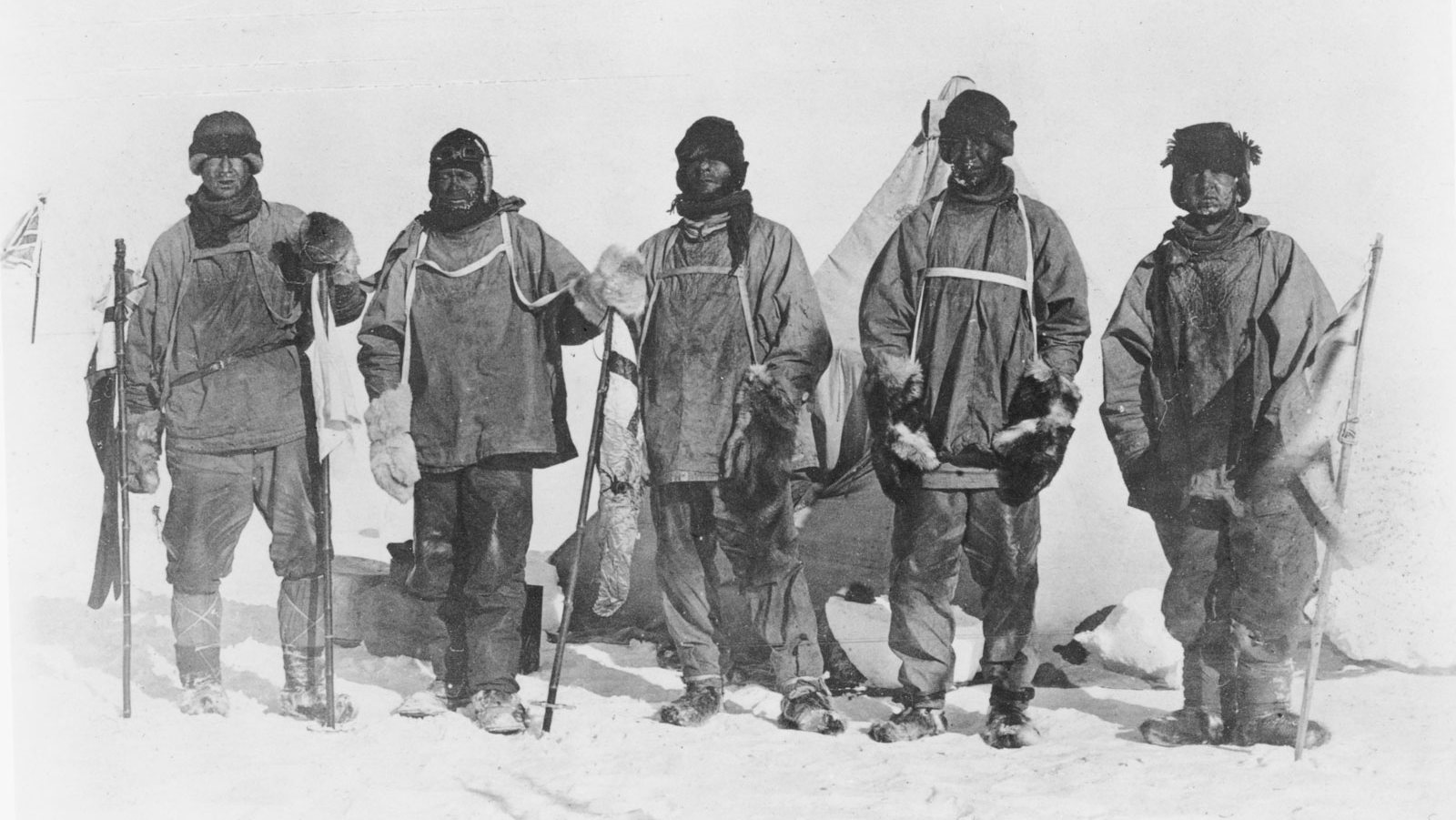 O retrato de uma expedição à Antártida do explorador Robert F. Scott, em 1912