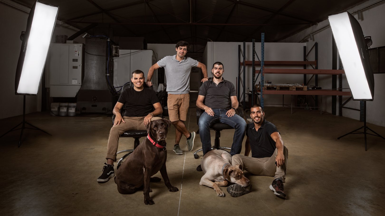 Pedro Andrade, Miguel Morgado, João Gomes e Duarte Lino são os fundadores da Hunter
