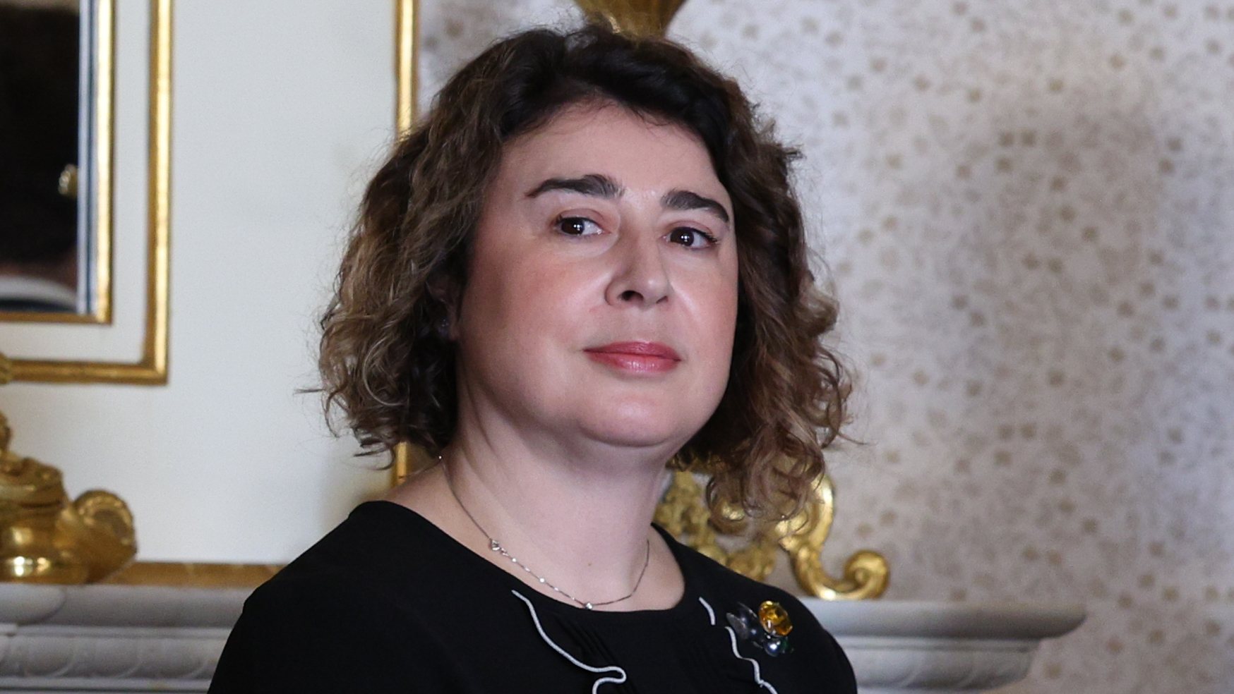 A nova secretária de Estado do Tesouro, Alexandra Reis, durante a cerimónia de tomada de posse no palácio de São Bento, em Lisboa, 02 de dezembro de 2022. TIAGO PETINGA/LUSA