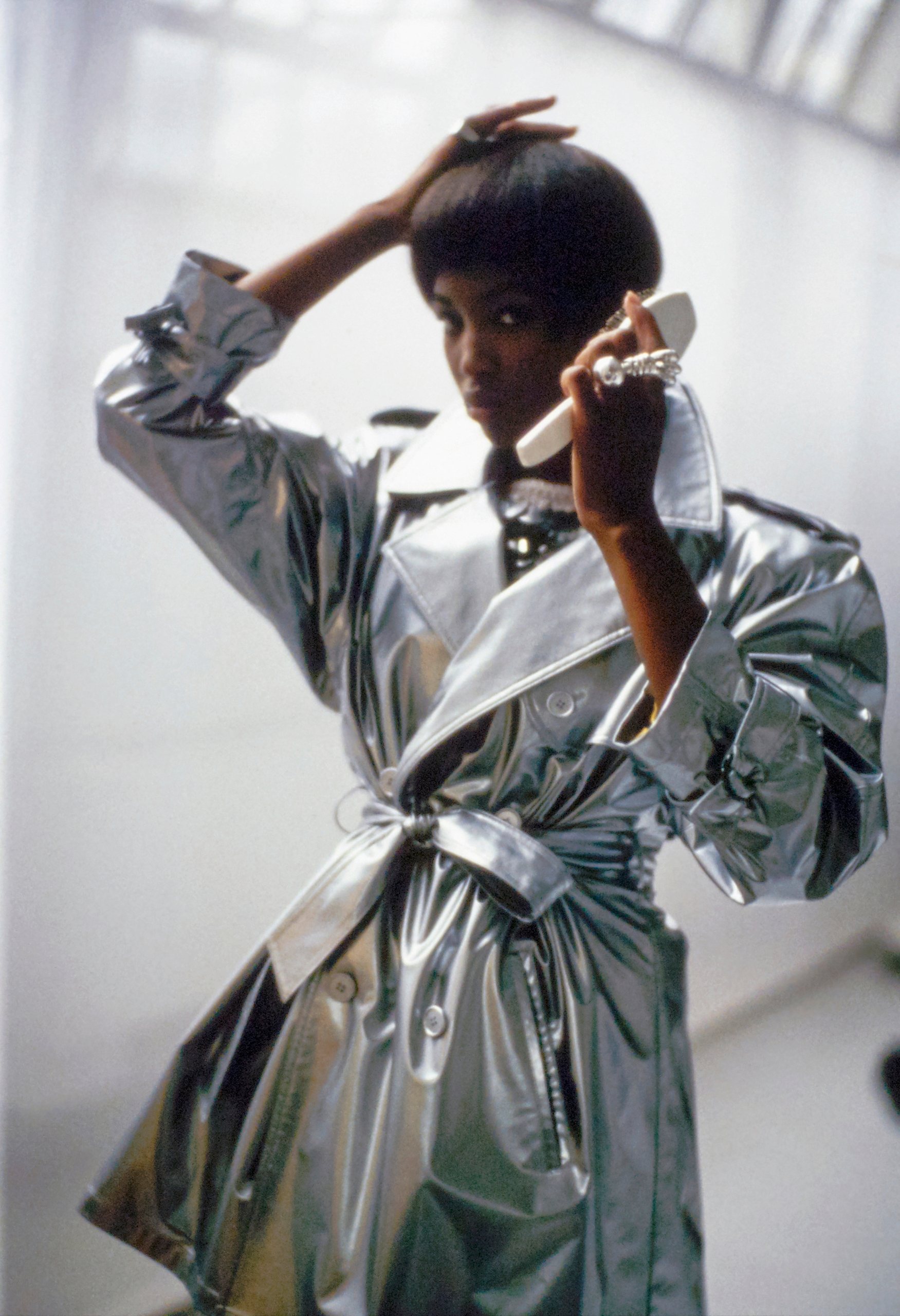Naomi Campbell in Silver, Vogue