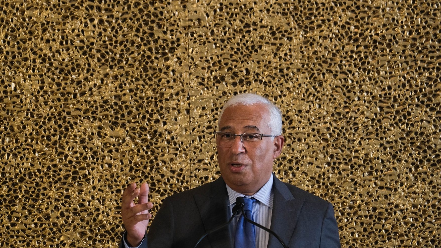 O primeiro-ministro, António Costa, participa na inauguração no Museu do Tesouro Real, Palácio Nacional da Ajuda, em Lisboa,1 de junho de 2022. MÁRIO CRUZ/LUSA