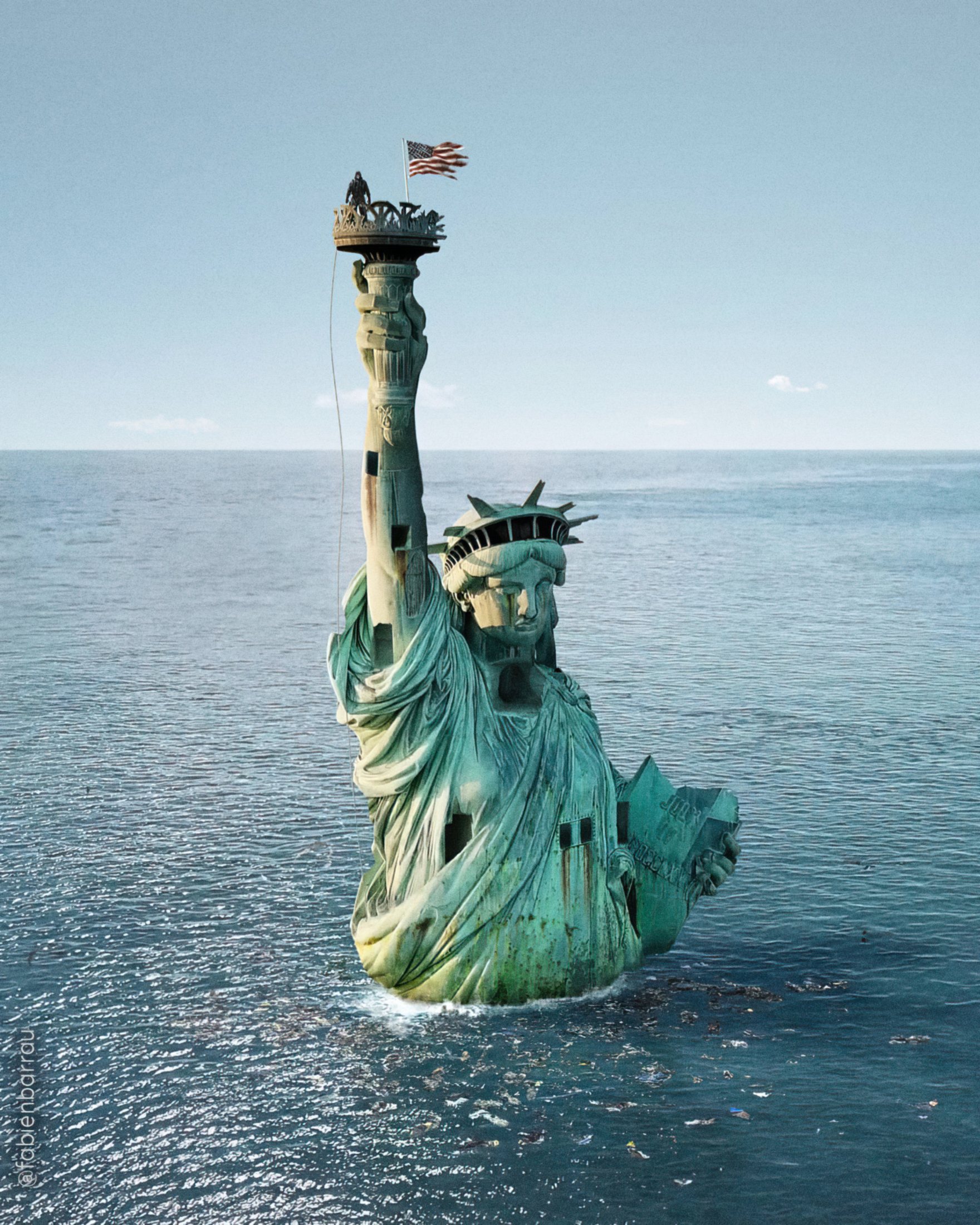 Imagens de Fabien Barrau que mostram impactos do aquecimento global