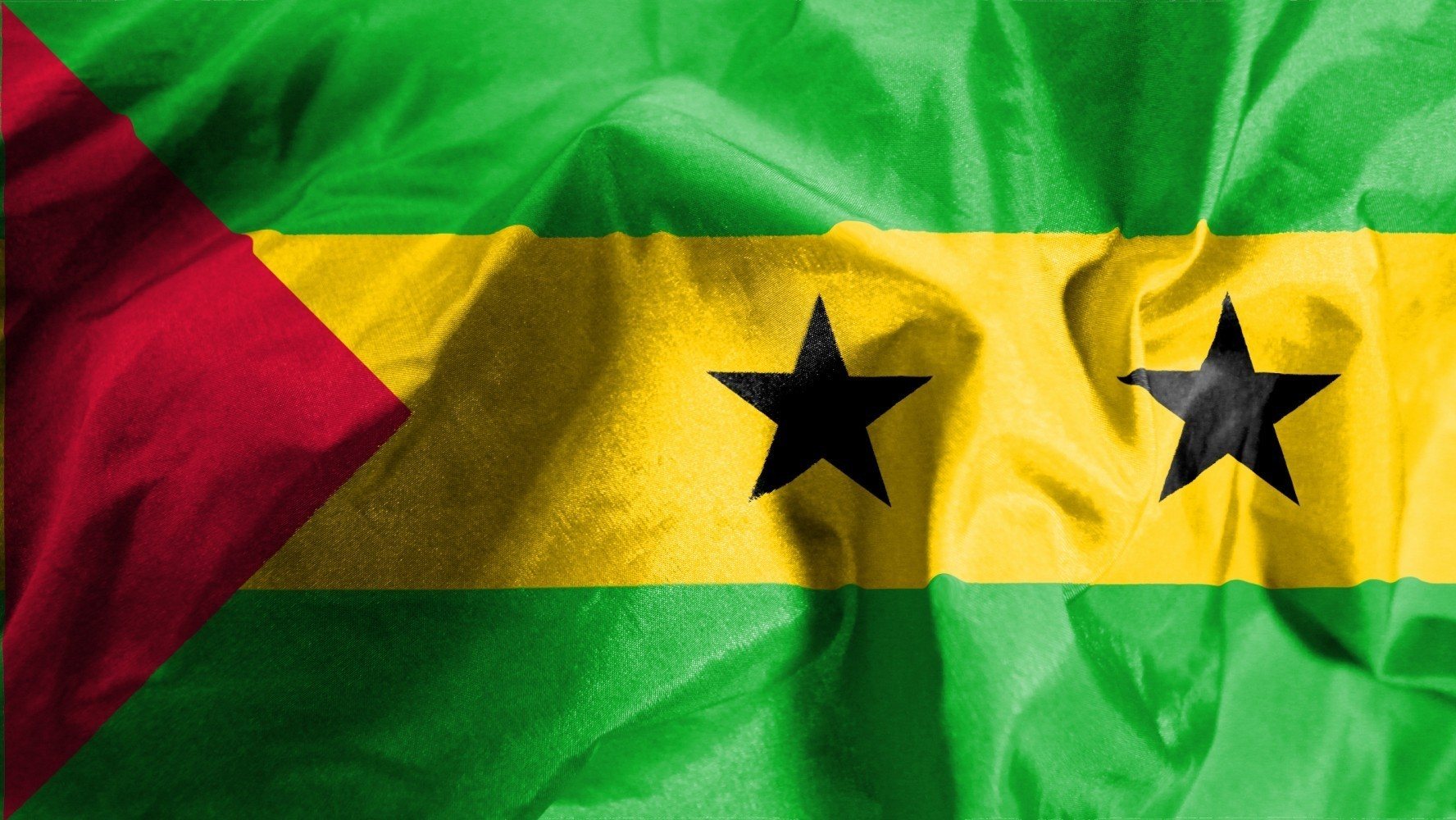A bandeira de São Tomé e Príncipe