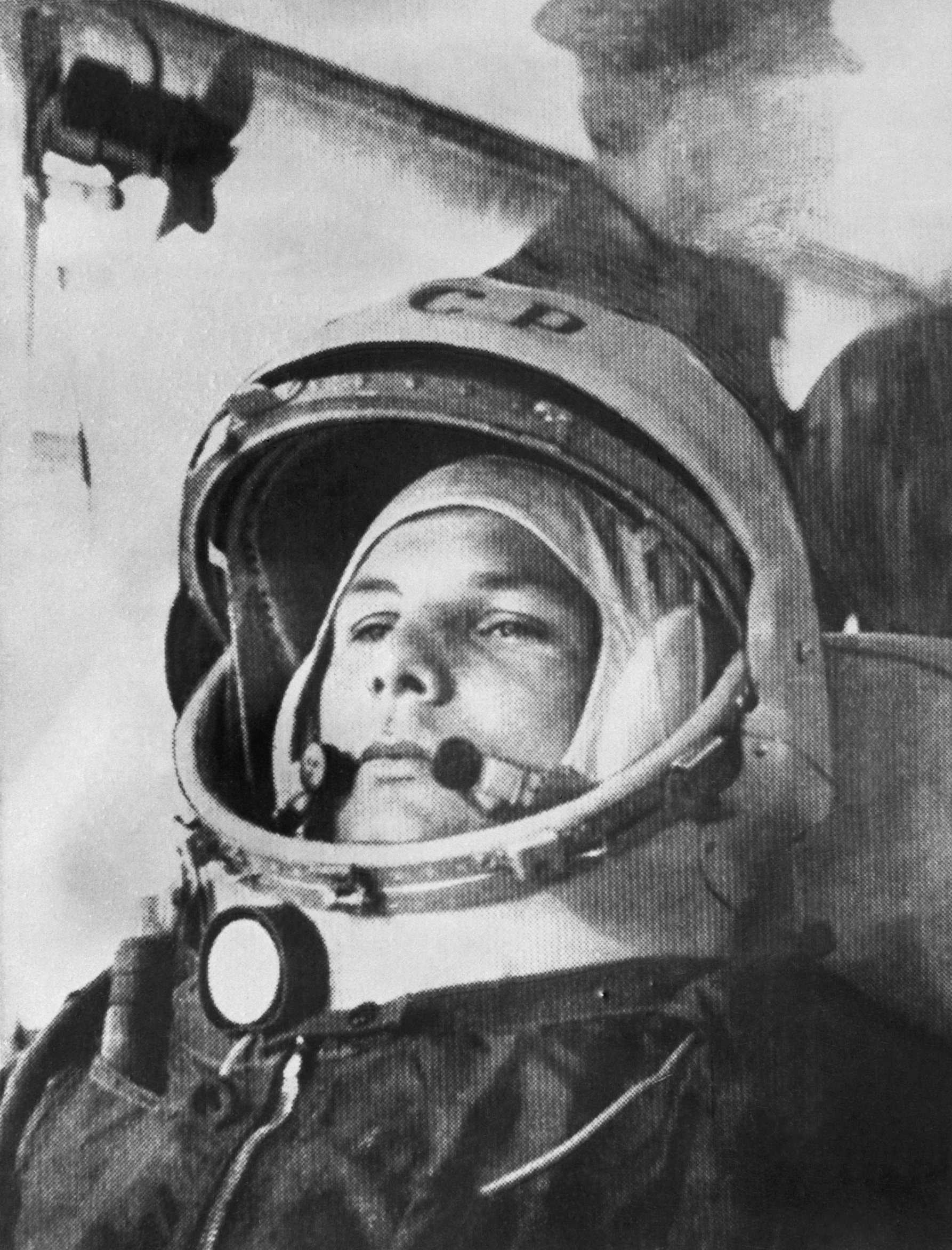 Yuri Gagarin Riding a Bus to Spaceship