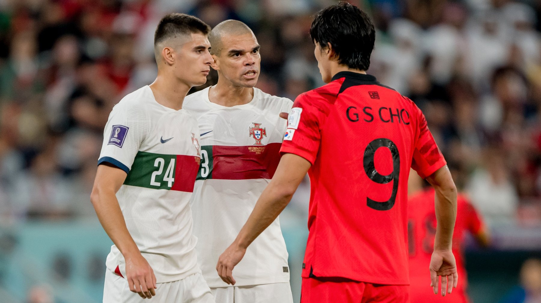 António Silva fez dupla com Pepe frente à Coreia do Sul depois de se ter estreado na Seleção ao lado de Rúben Dias
