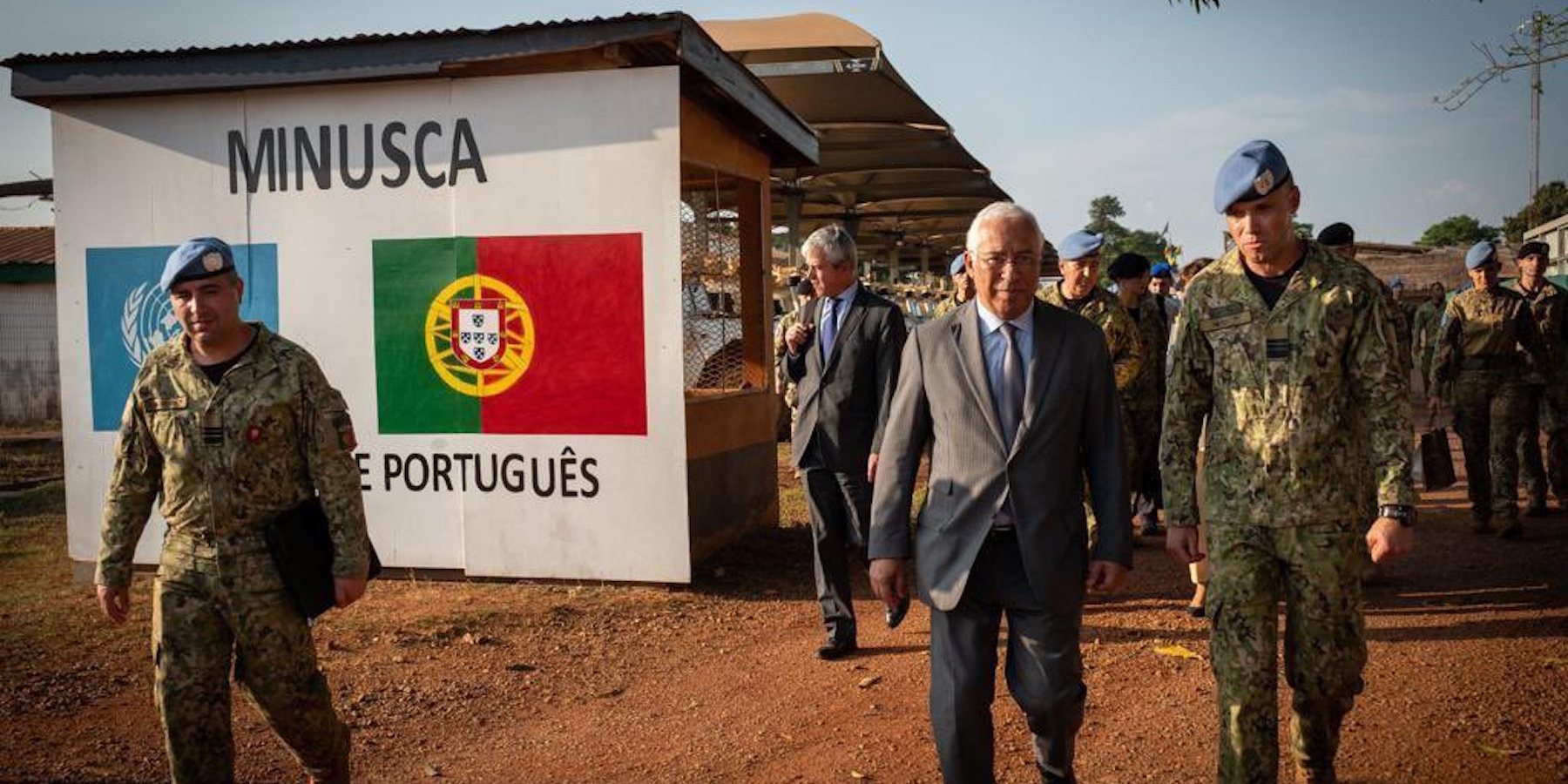 António Costa na visita à República Centro-Africana em fevereiro de 2023