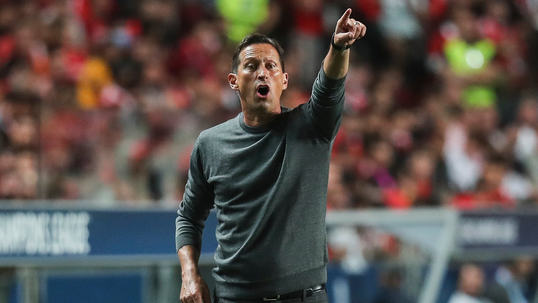 Benfica head coach Roger Schmidt reacts during the UEFA Champions League Group H match with Paris Saint-Germain at Luz Stadium in Lisbon, Portugal, 5 of October 2022. MIGUEL A. LOPES/LUSA