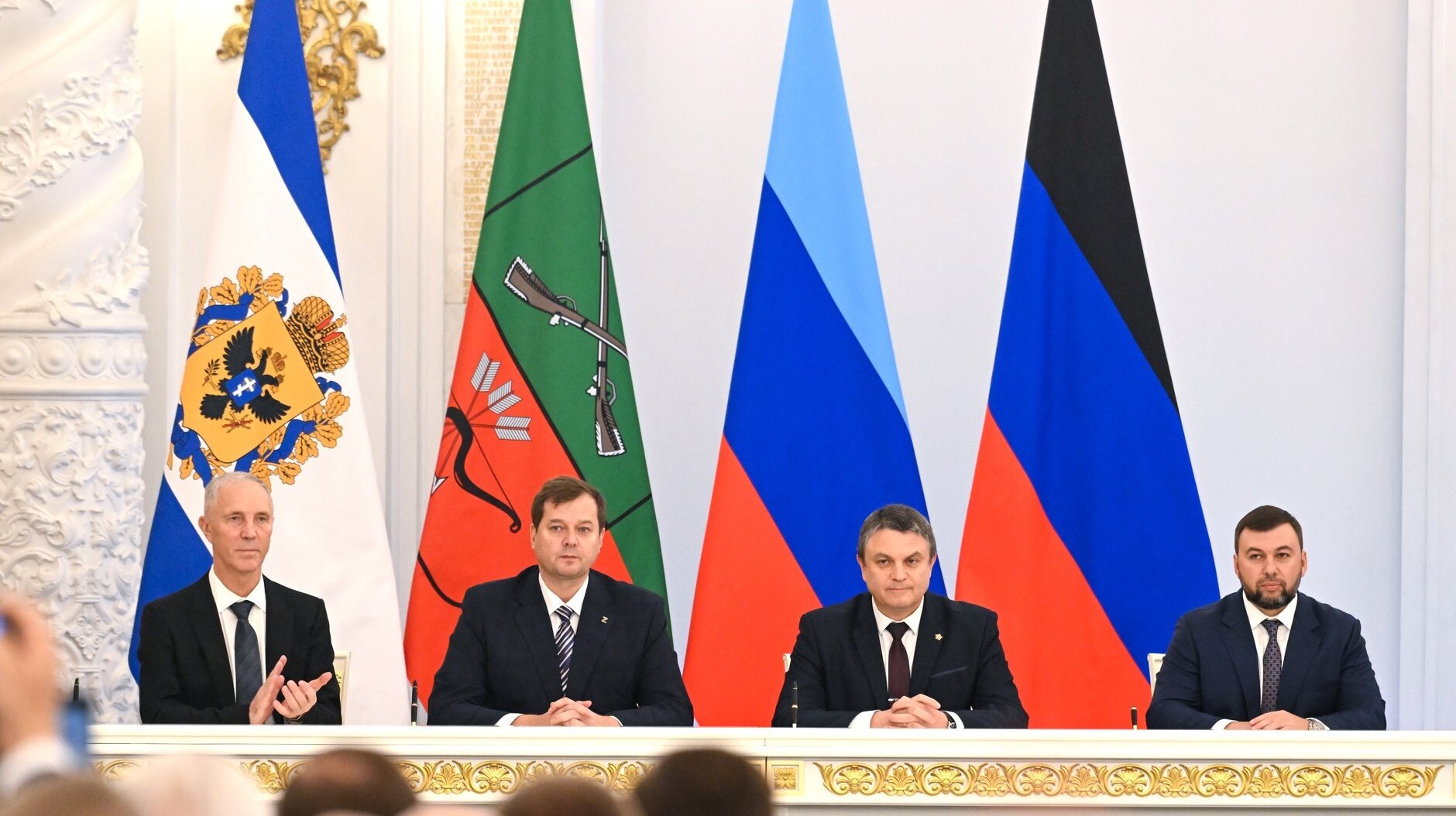 Putin launches ceremony for &#039;accession&#039; of Ukraineâs 4 regions to Russia