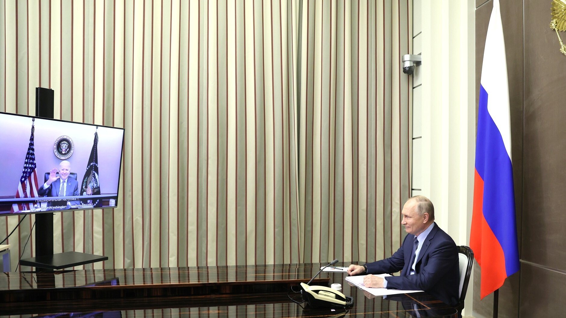 Russian, US presidents begin video call amid Ukraine tensions